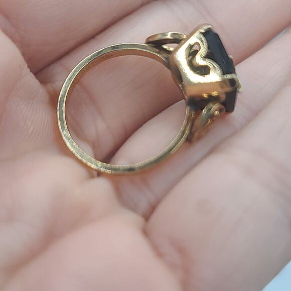 Vintage Masonic Ring 10kt Gold Filled Order Of The Eastern Star Size 6.5 - Picture 7 of 12